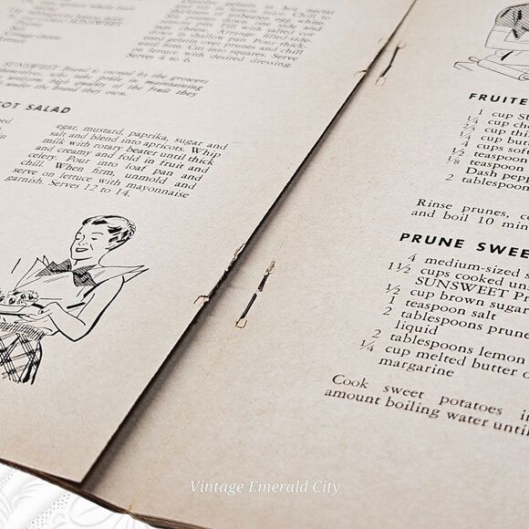 Vintage Sunsweet Recipe Cookbook 1950 Booklet Retro Recipes Health & Happiness - Picture 7 of 10